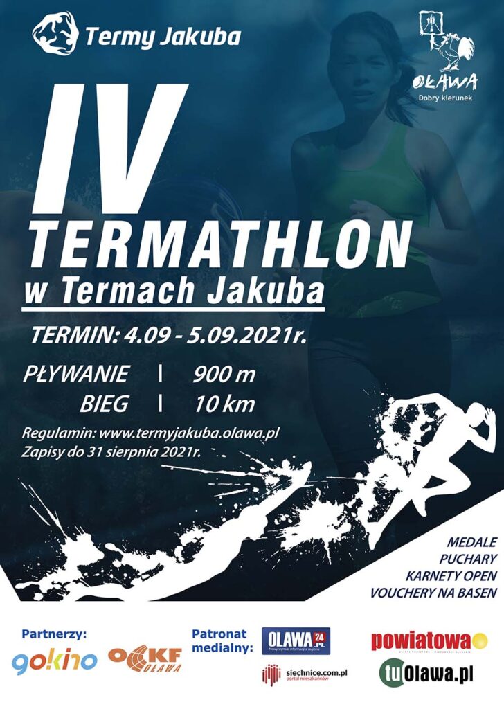 plakat IV edycji termathlonu w termach jakuba