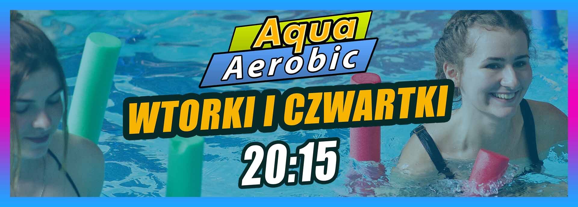 baner aqua aerobiku zmiana godzin zajęć na 20:15 we wtorki i czwartki